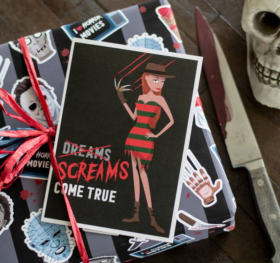 CARDS - "Screams Come True" Freddy Cosplay Birthday Card