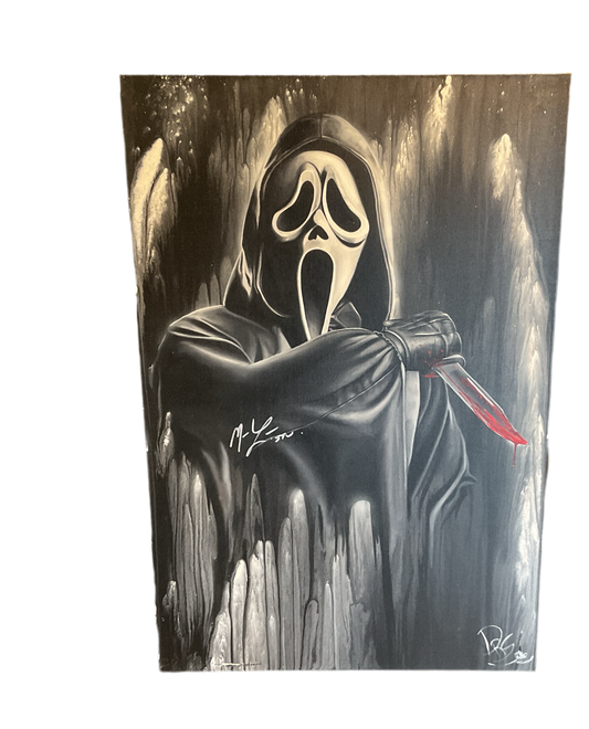 ART - Ghostface Autographed Oil Painting