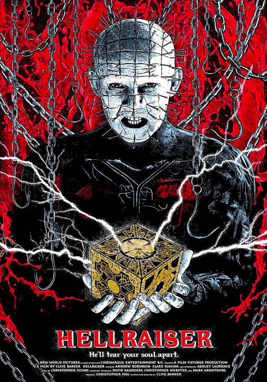 Hellraiser Metal Sign Retro A5