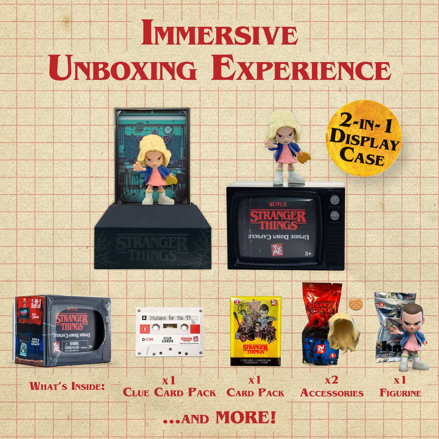 BLIND BOX - Stranger Things Mystery Capsule Figure S1 Blind Box CDU