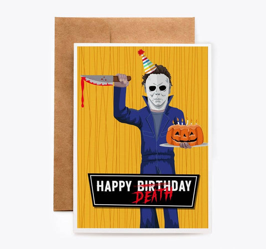 CARDS - "Happy DeathDay" Michael Myers Birthday Card