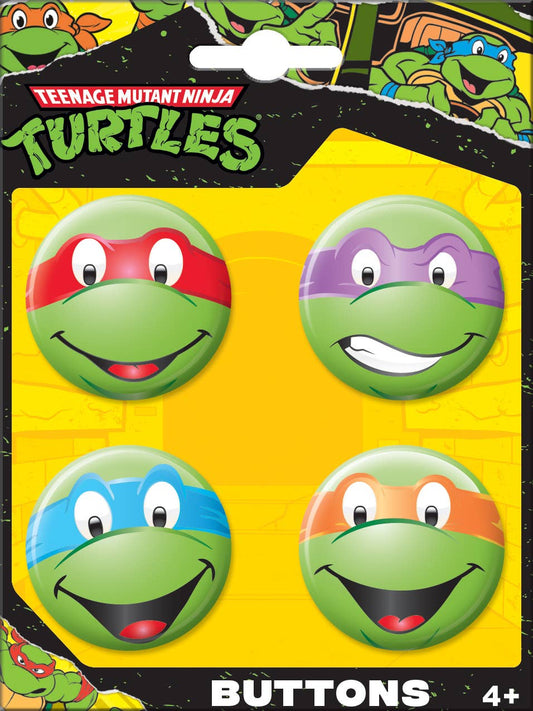 Teenage Mutant Ninja Turtles 4 Button Set 1
