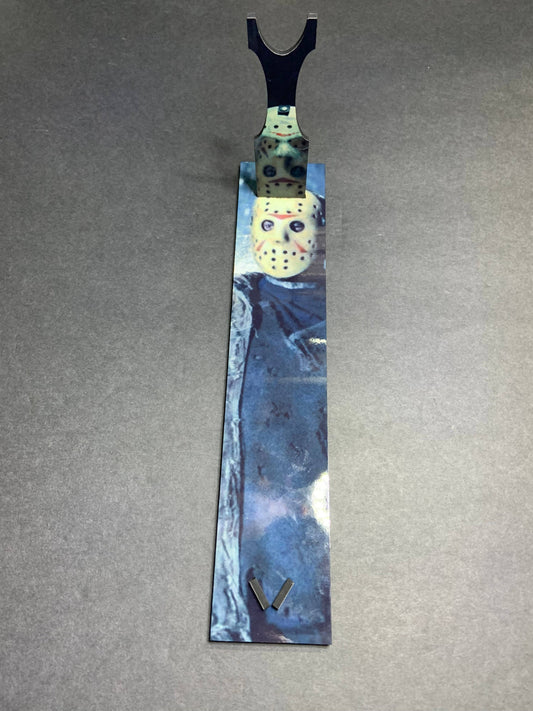 KNIFE - Jason Voorhees "Friday The 13th" Kitchen Knife with Sublimated Stand