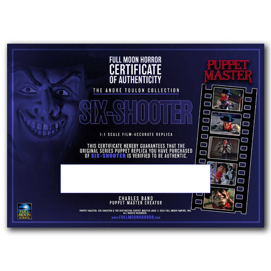 The Andre Toulon Collection "Six Shooter" The Ultimate Puppet Master Replica Series