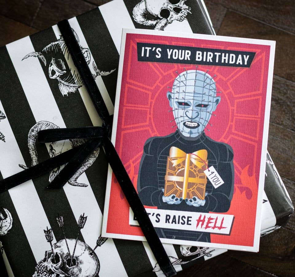 CARDS - "Raise Hell Birthday Card" - Pinhead Card