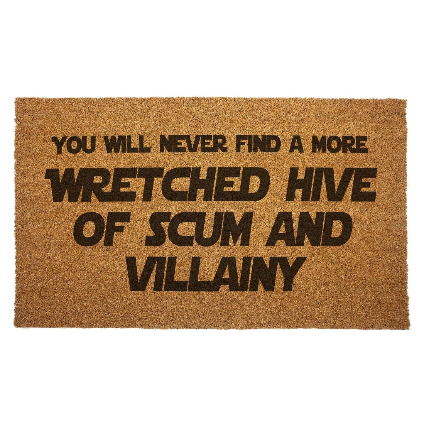 DOORMAT - "Wretched Hive of Scum and Villainy" Star Wars Door Mat