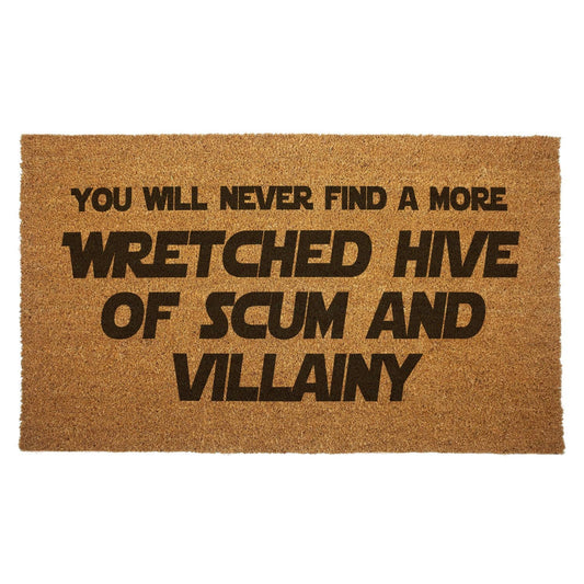 DOORMAT - "Wretched Hive of Scum and Villainy" Star Wars Door Mat