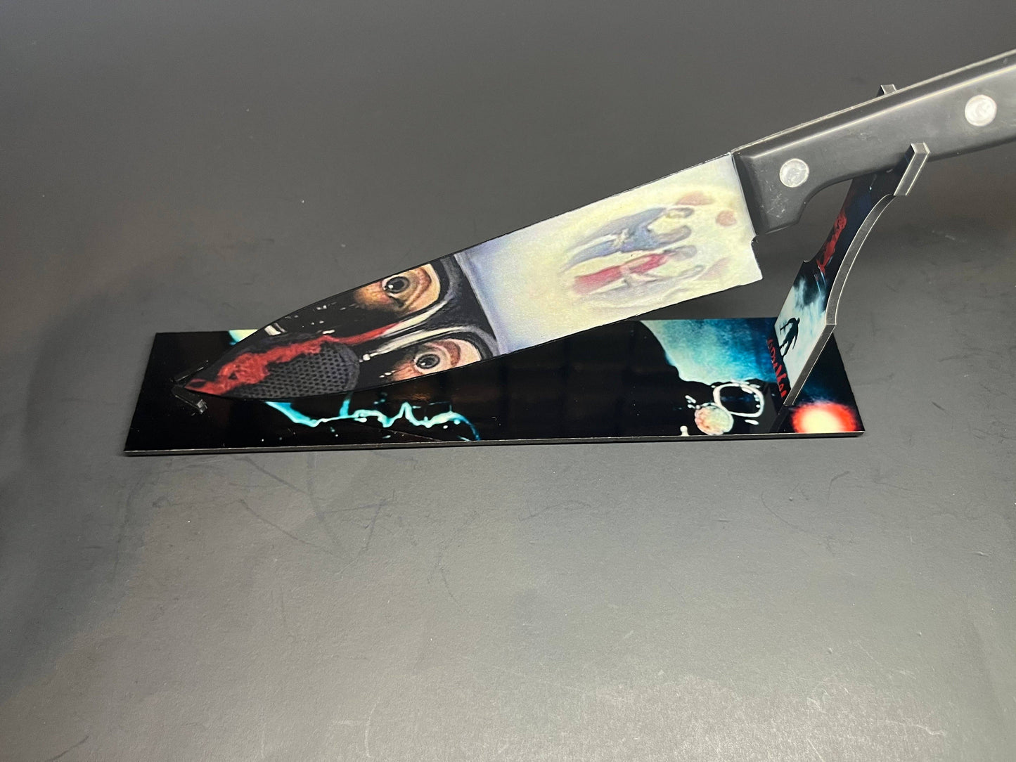 KNIFE - My Bloody Valentine 1981 Horror Knife With Stand