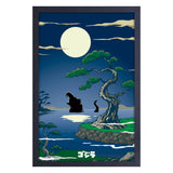 Godzilla "Moon" Framed Print