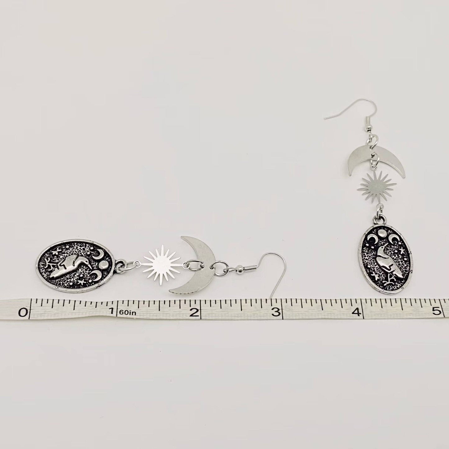 EARRINGS - Crow Star & Mood Pendent Earrings