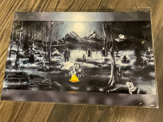 ART- PRINTS- HORROR ICON LANDSCAPE