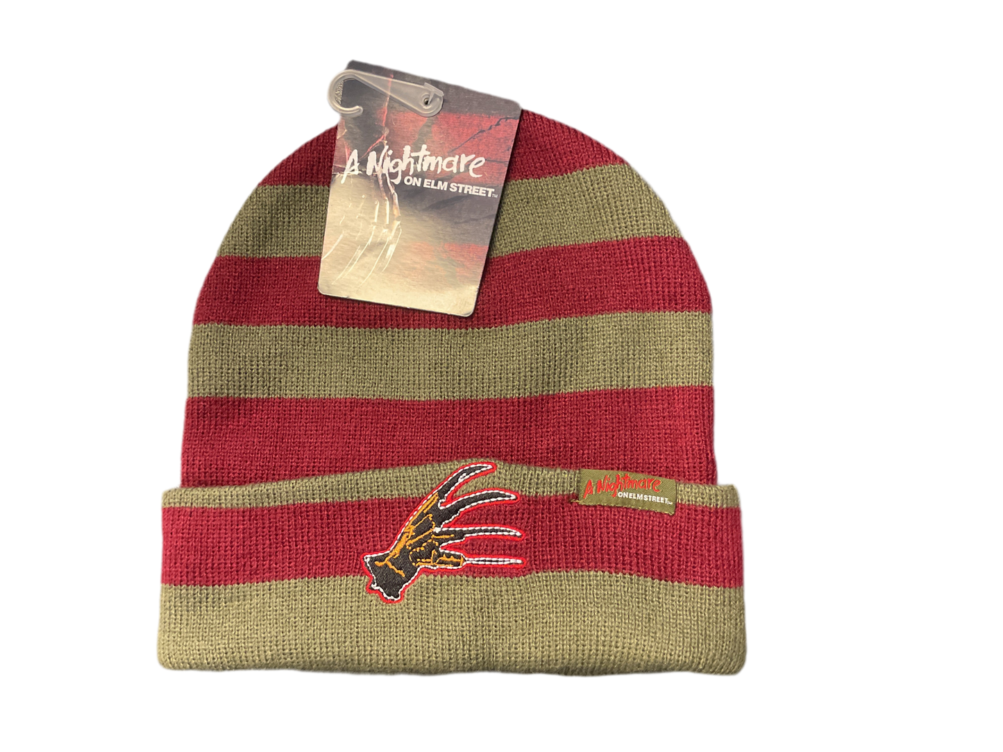 Freddy's Glove "Nightmare on Elm Street" Striped Woven Beanie Hat