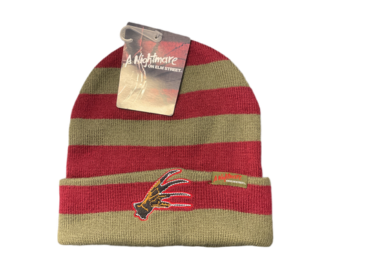Freddy's Glove "Nightmare on Elm Street" Striped Woven Beanie Hat