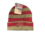 Freddy's Glove "Nightmare on Elm Street" Striped Woven Beanie Hat