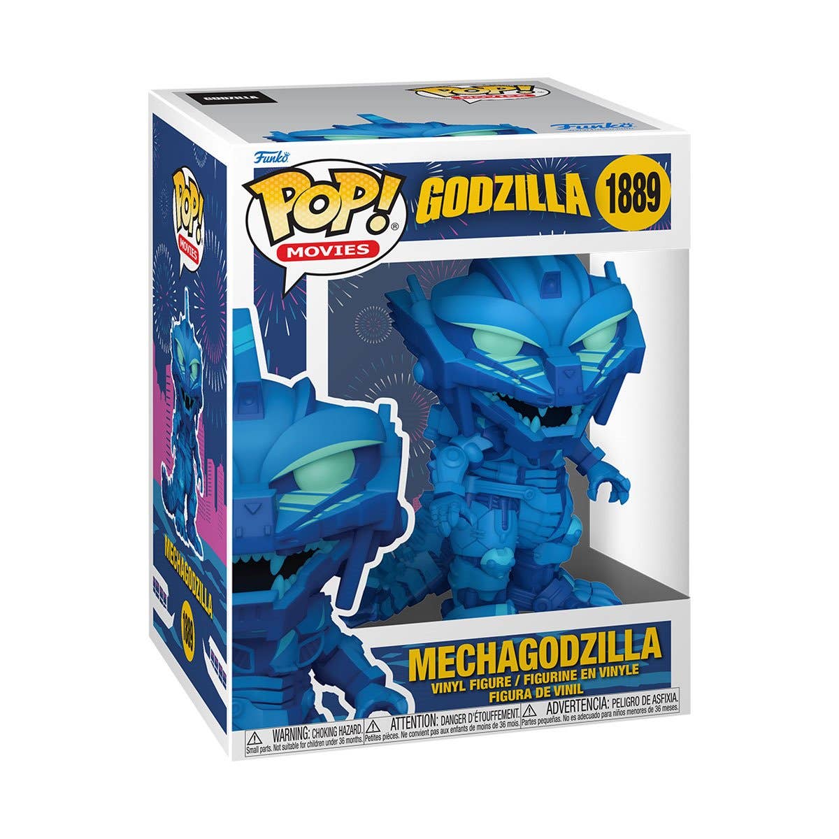 Godzilla Retro Futurism Art Mechagodzilla Premium Pop! Vinyl