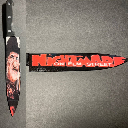 KNIFE - Freddy Krueger "Nightmare on Elm Street" Kitchen Knife with Sublimated Stand