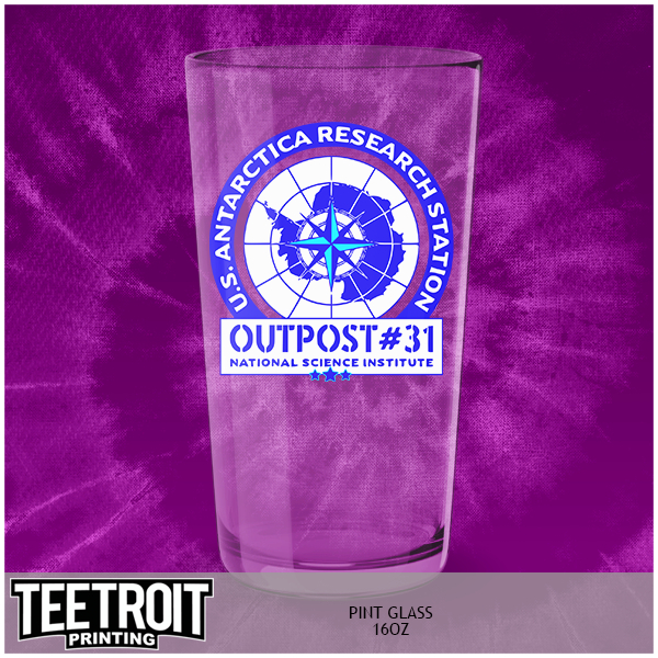 Horror Pint Glass
