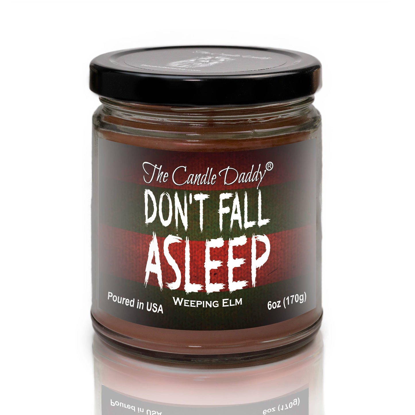 CANDLE - Don't Fall Asleep - 6 oz. Nightmare on Elm Street Candle