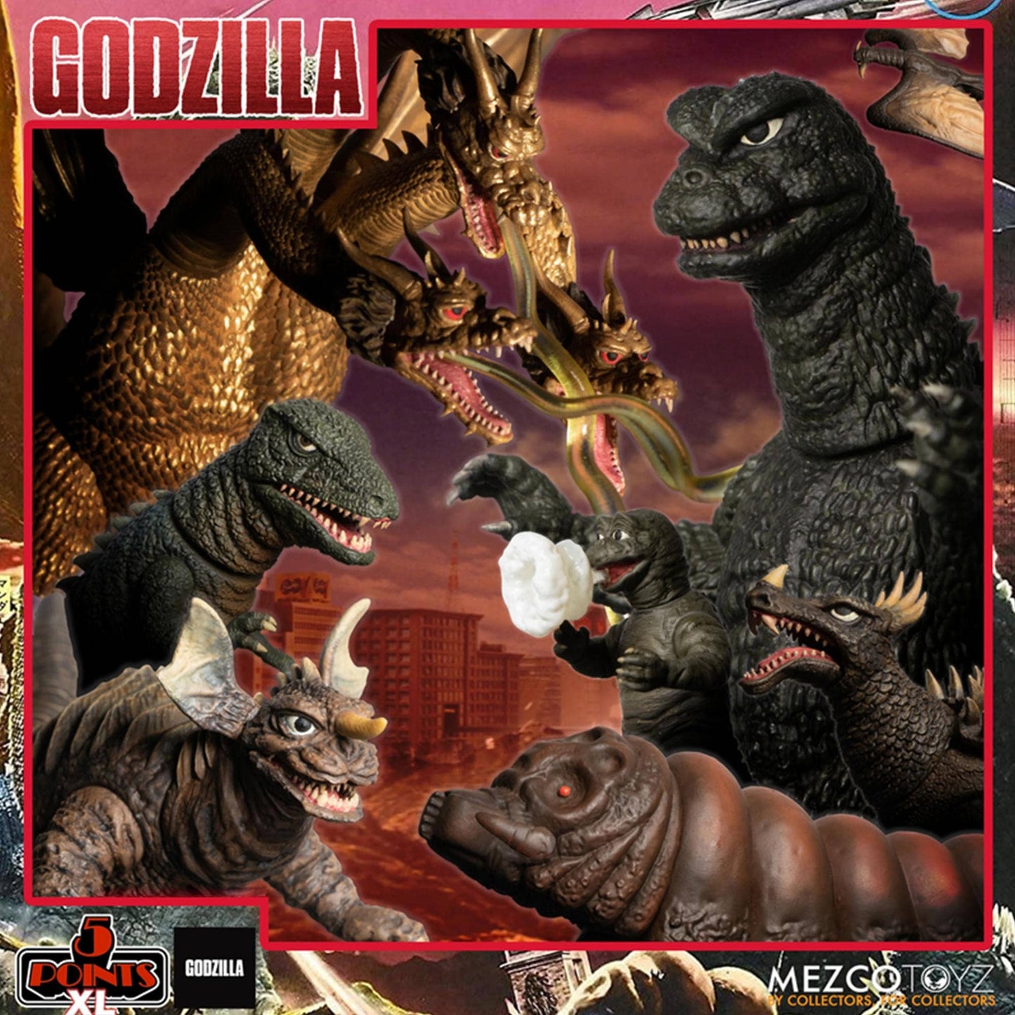 Godzilla 5 Points XL Round 1 Boxed Set