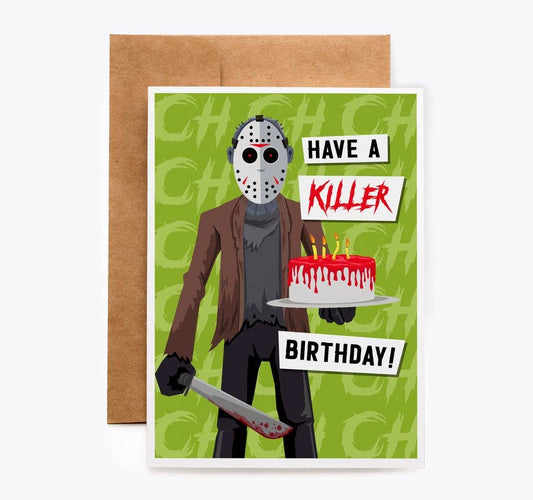 CARDS - "Have A Killer Birthday" Jason Birthday Card