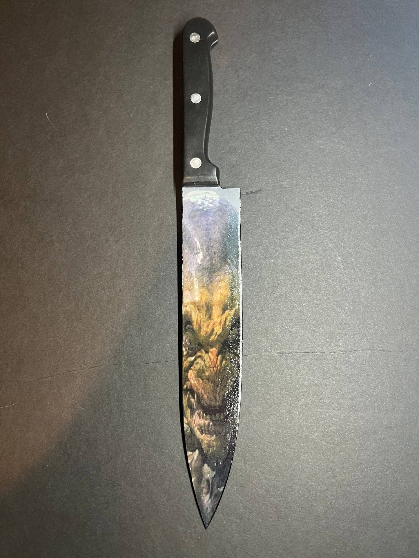KNIFE - Pumpkinhead 1988 Kitchen Knife With Sublimated Stand