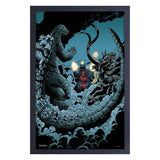 Godzilla "Spacezilla" Framed Print