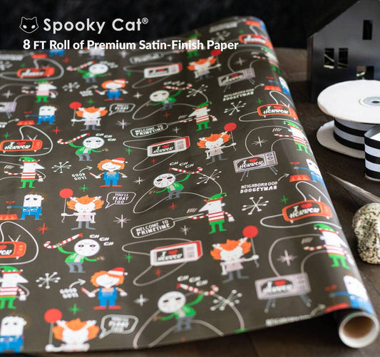 Wrapping Paper - Retro Killer Gift Wrap (8ft Roll)