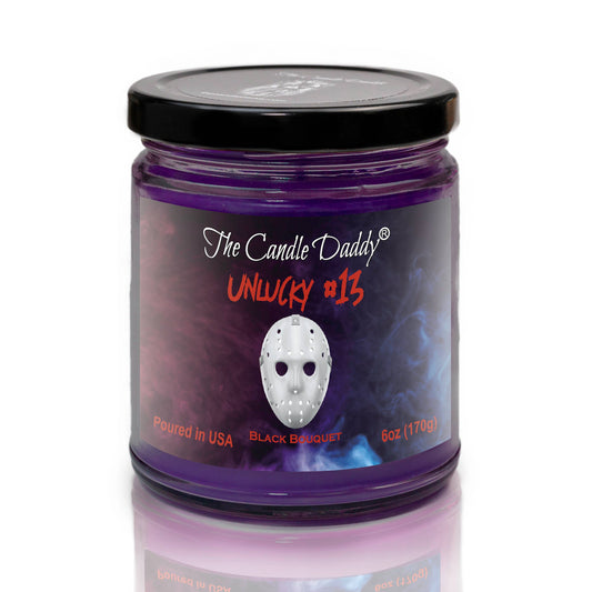 CANDLE - UNLUCKY #13 - 6 oz Friday 13th Candle