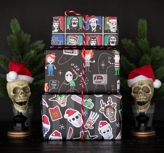 Wrapping Paper - Retro Killer Gift Wrap (8ft Roll)
