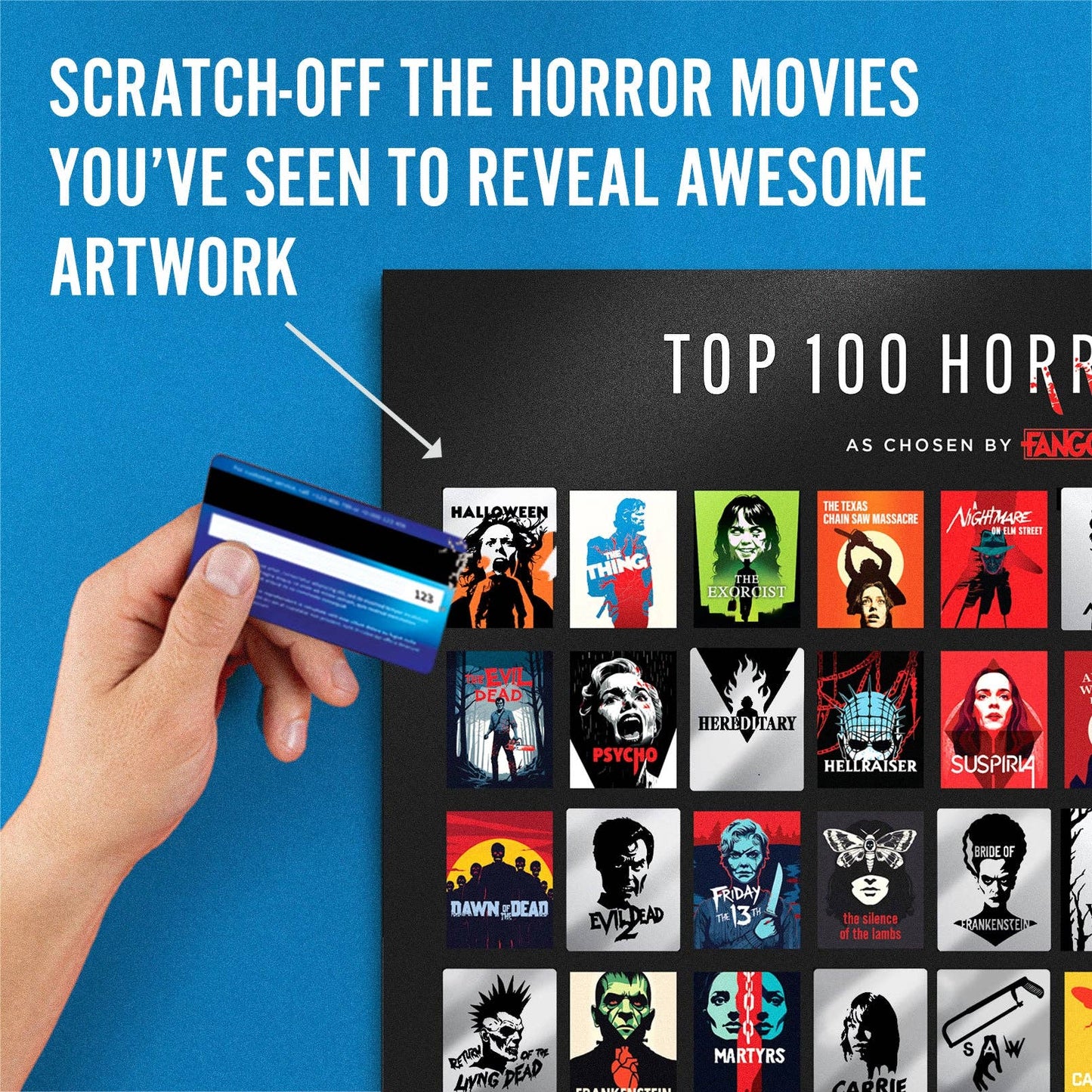 Top 100 Horror Movies Poster