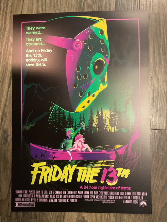 EYESORE POSTER CO BLACKLIGHT POSTERS - FRIDAY THE 13TH