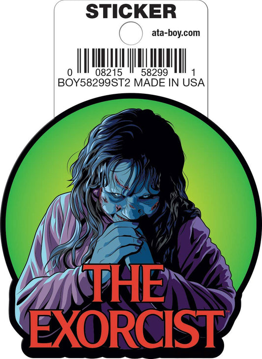 The Exorcist Green Circle Die Cut Sticker