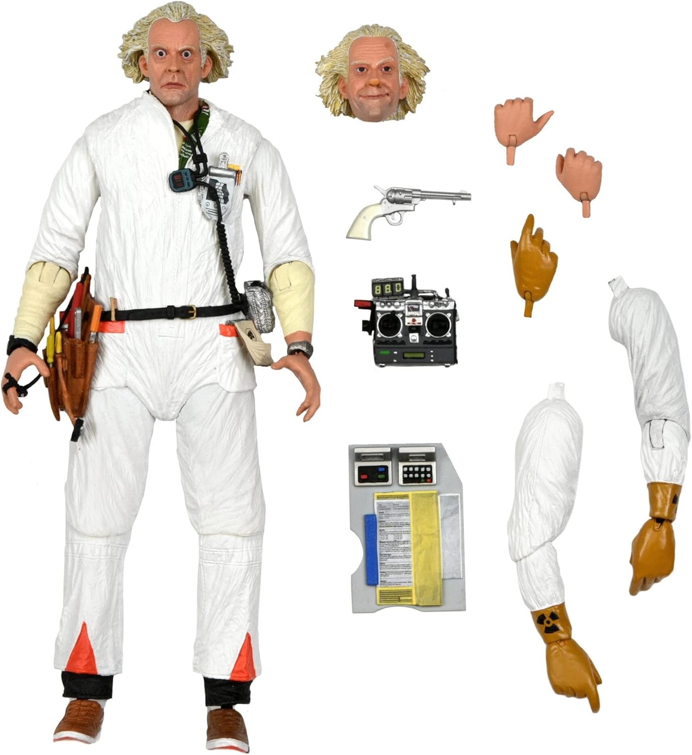 NECA Back to the Future - Ultimate Doc Brown 1985 7" Tall Action Figure
