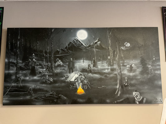 ART - Horror Landscape oil Painting