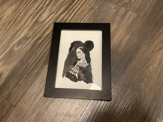 TATTOO INK WATERCOLOR FRAMED ORIGINAL NOSFERATU BY ART BY KELLY