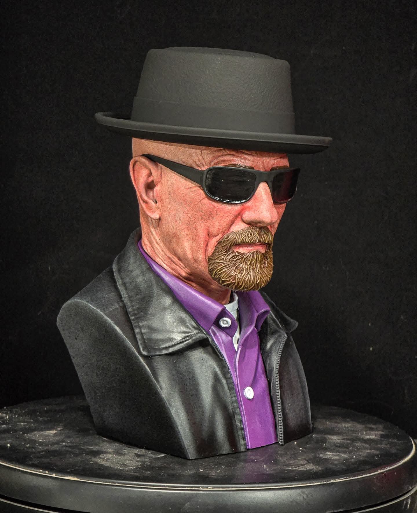 3 D PRINTED - Breaking Bad Walter White Bust