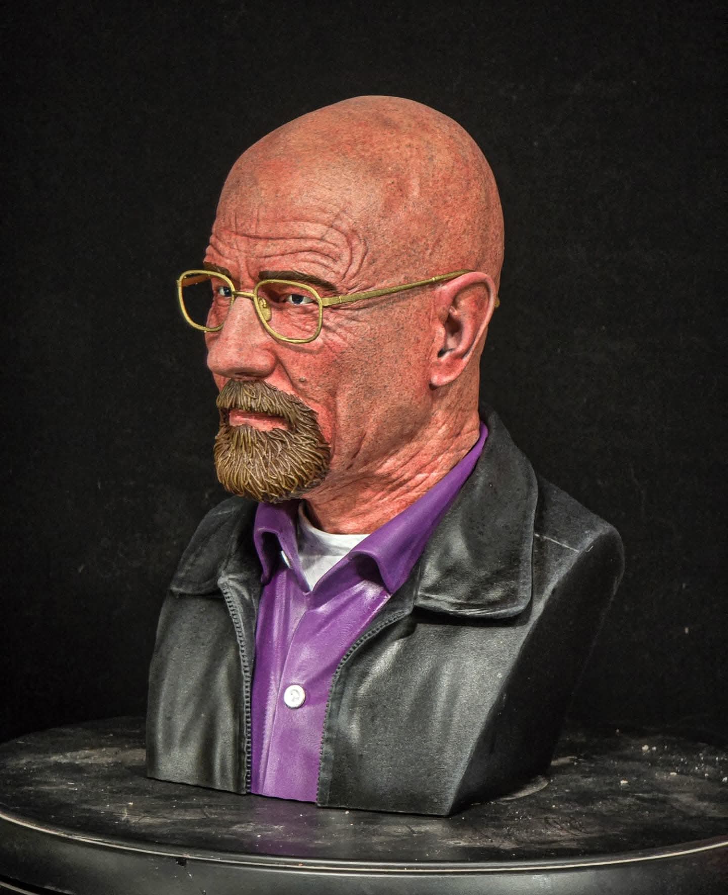 3 D PRINTED - Breaking Bad Walter White Bust