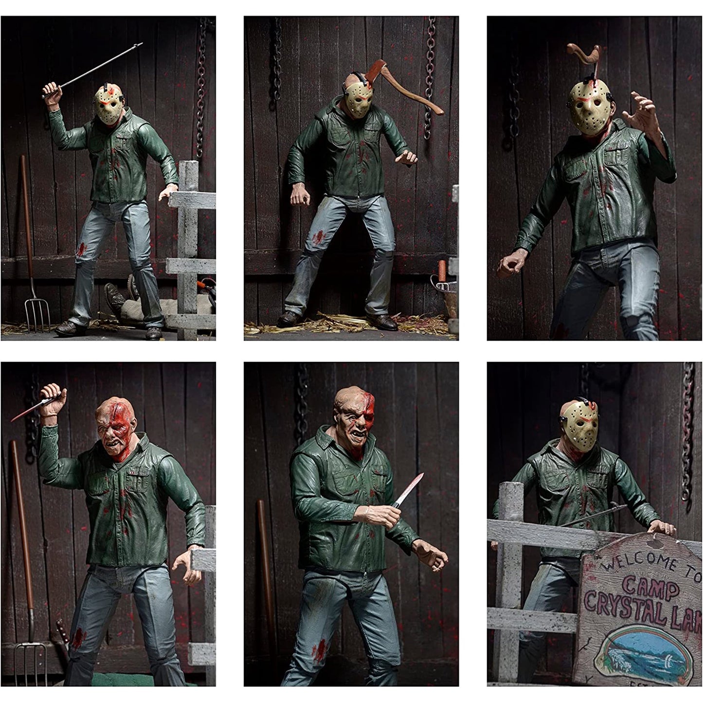 NECA Friday The 13th Part 3 3D Jason Voorhees 7" Action Figure