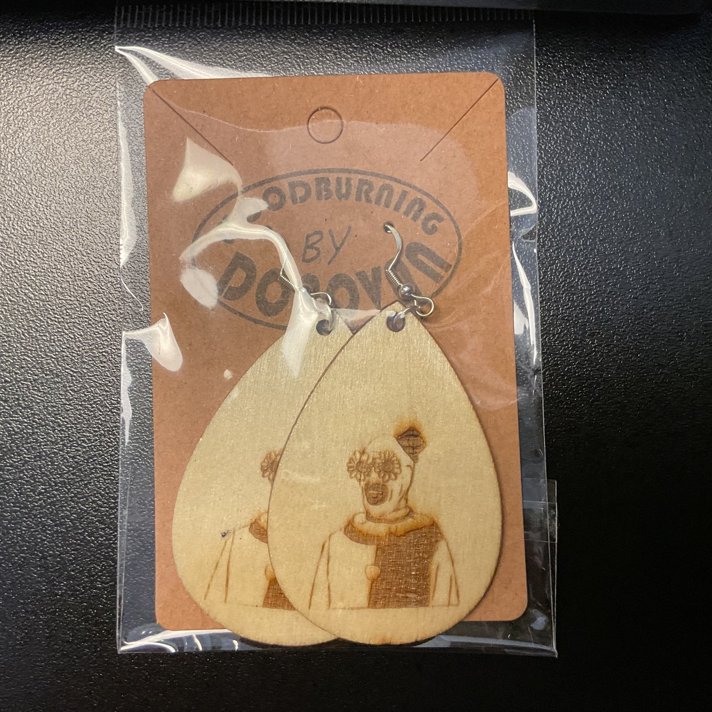 EARRINGS - ART The Clown with Glasses "Terrifier"