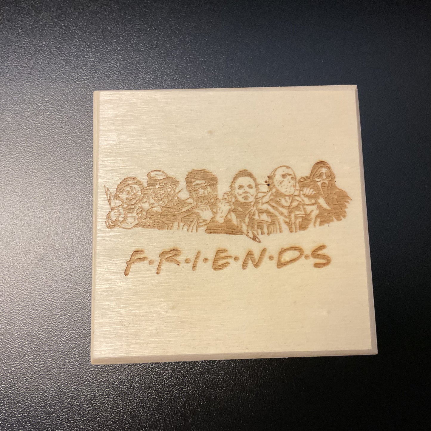 "Horror F.R.I.E.N.D.S" Small Wooden Trinket Box