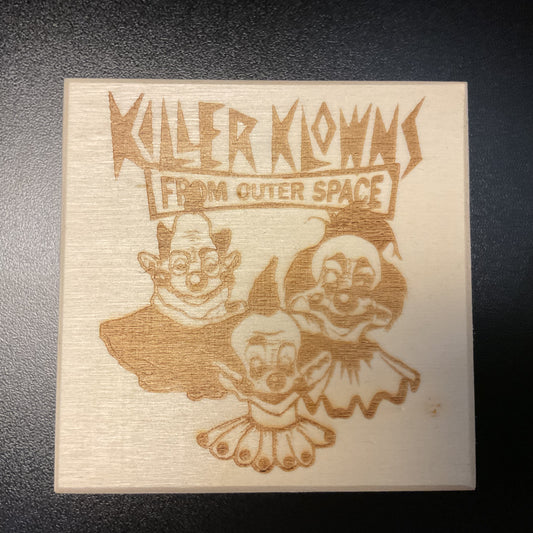 The Killer Klowns From Outer Space Trio Small Wooden Trinket Box