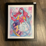 FRAMED PRINTS - Sally Mermaid "Nightmare Before Christmas" Framed Print