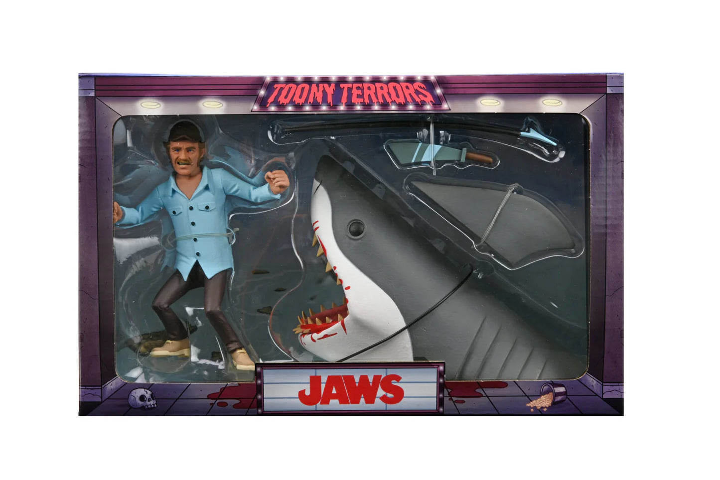NECA Jaws - Toony Terrors Quint and Shark 6" Scale Action Figures (2-Pack)