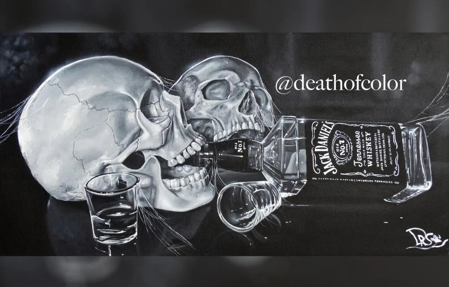 ART-PRINTS - JACK DANIEL'S SKULL