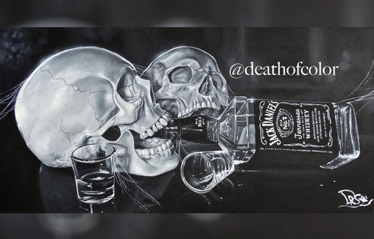 ART-PRINTS  - JACK DANIEL'S SKULL