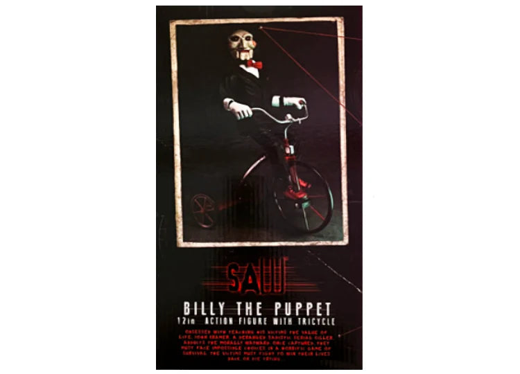 NECA Saw Billy the Puppet on Tricycle 12" Action Figure