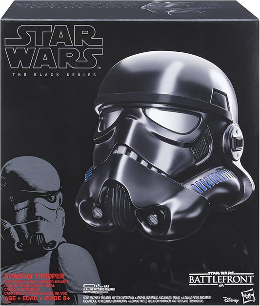 HELMET REPLICAS - Star Wars The Black Series Shadow Trooper Electronic Voice-Changer Helmet Prop Replica - Exclusive