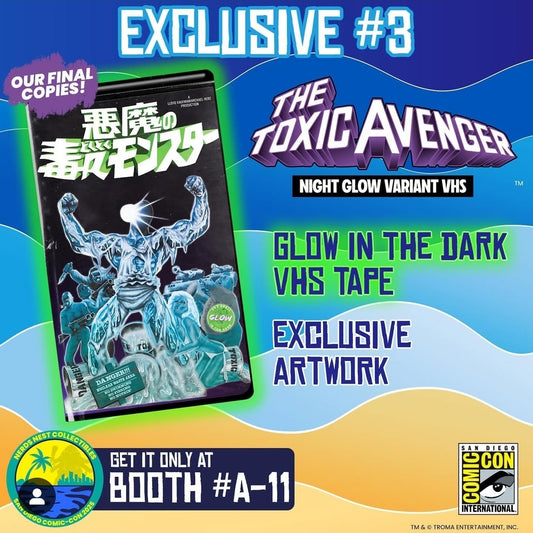 The Toxic Avenger LIMITED Edition VHS Bundle with Poster Autographed