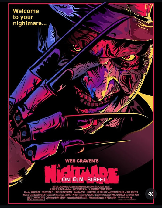 CASALE STUDIOS BLACKLIGHT POSTERS - NIGHTMARE ON ELM STREET