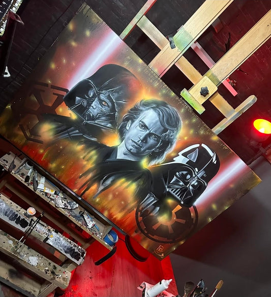 ART - ANAKIN/VADER OIL PAINTING